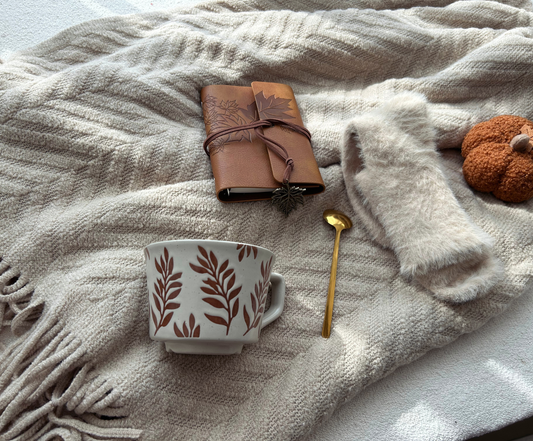 Fall Gift Basket for Her, With Cozy Blanket and Mug