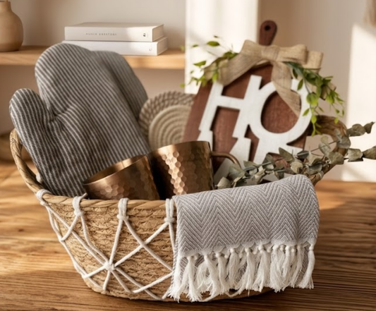 The "Cozy New Home" Housewarming Gift Hamper Basketful Gifts