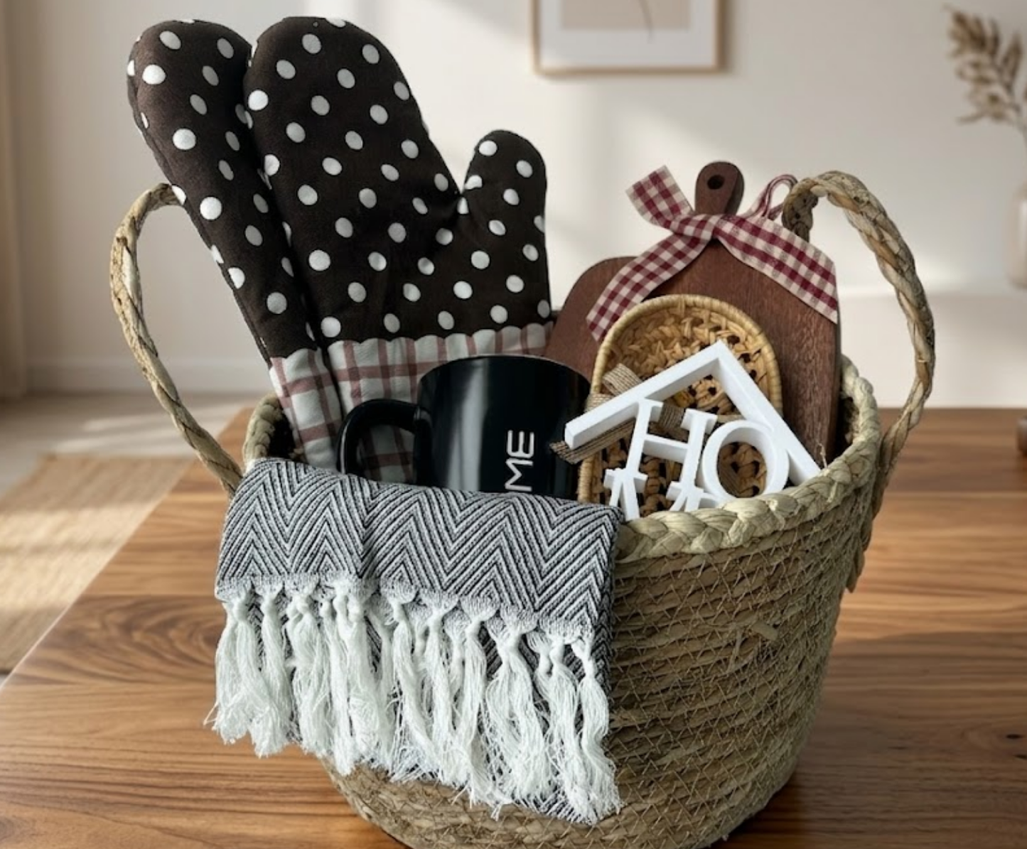 "Her Cozy Haven" Housewarming Gift Basket for Women Basketful Gifts