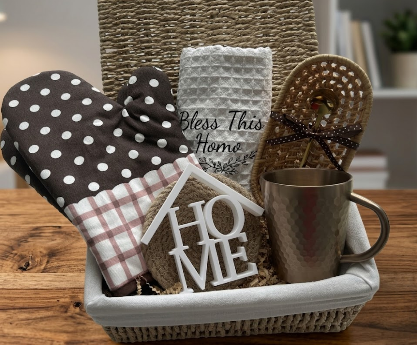 The "Bless This Home" New Home Gift Basket Basketful Gifts