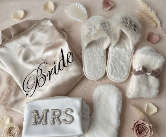 Bridal Shower Gift with Robe | Elegant Bride Box Set - Basketful Gifts