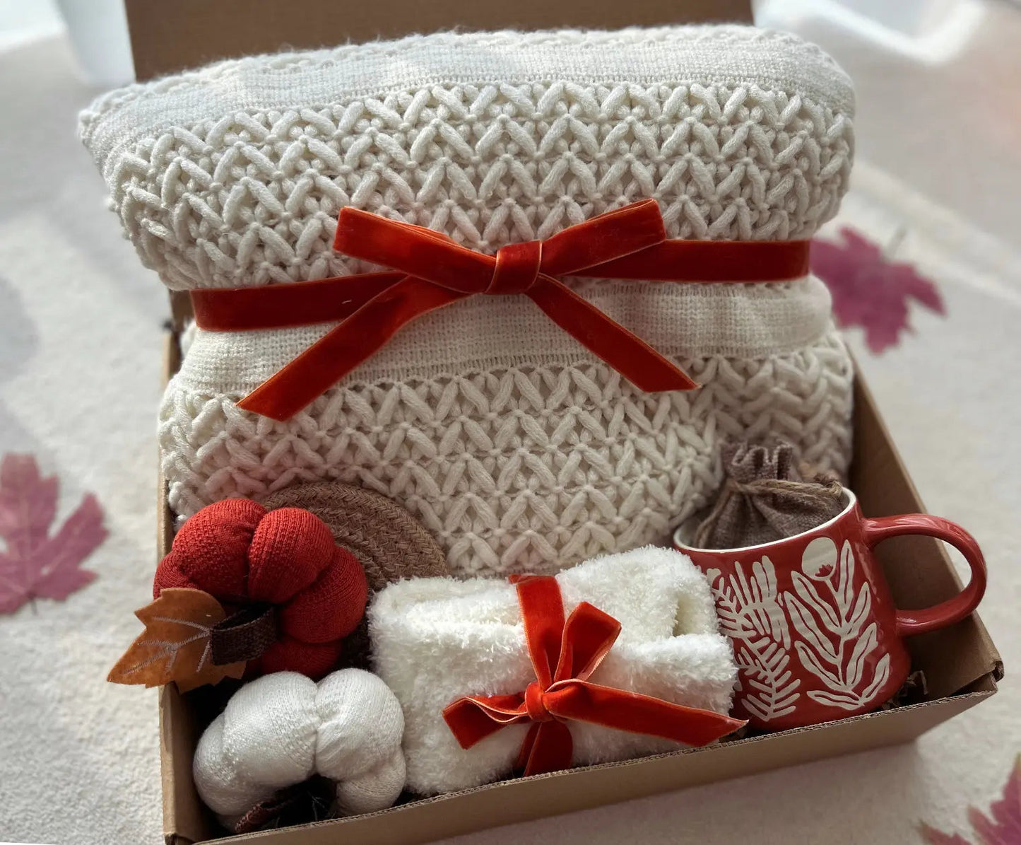 Cozy Winter Self Care Gift Basket Thanksgiving Gift for Women - Basketful Gifts