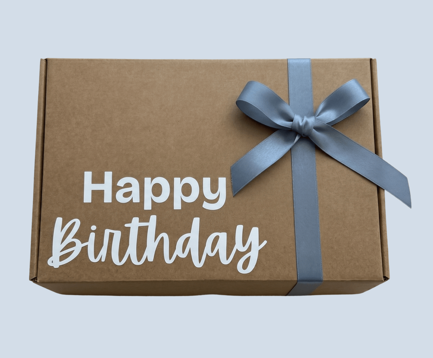 Happy Birthday Gift Baskets for Her – Blue Spa Gift Box with Birthday tumbler, Bath Bombs, Cozy Socks & Flower Bouquet