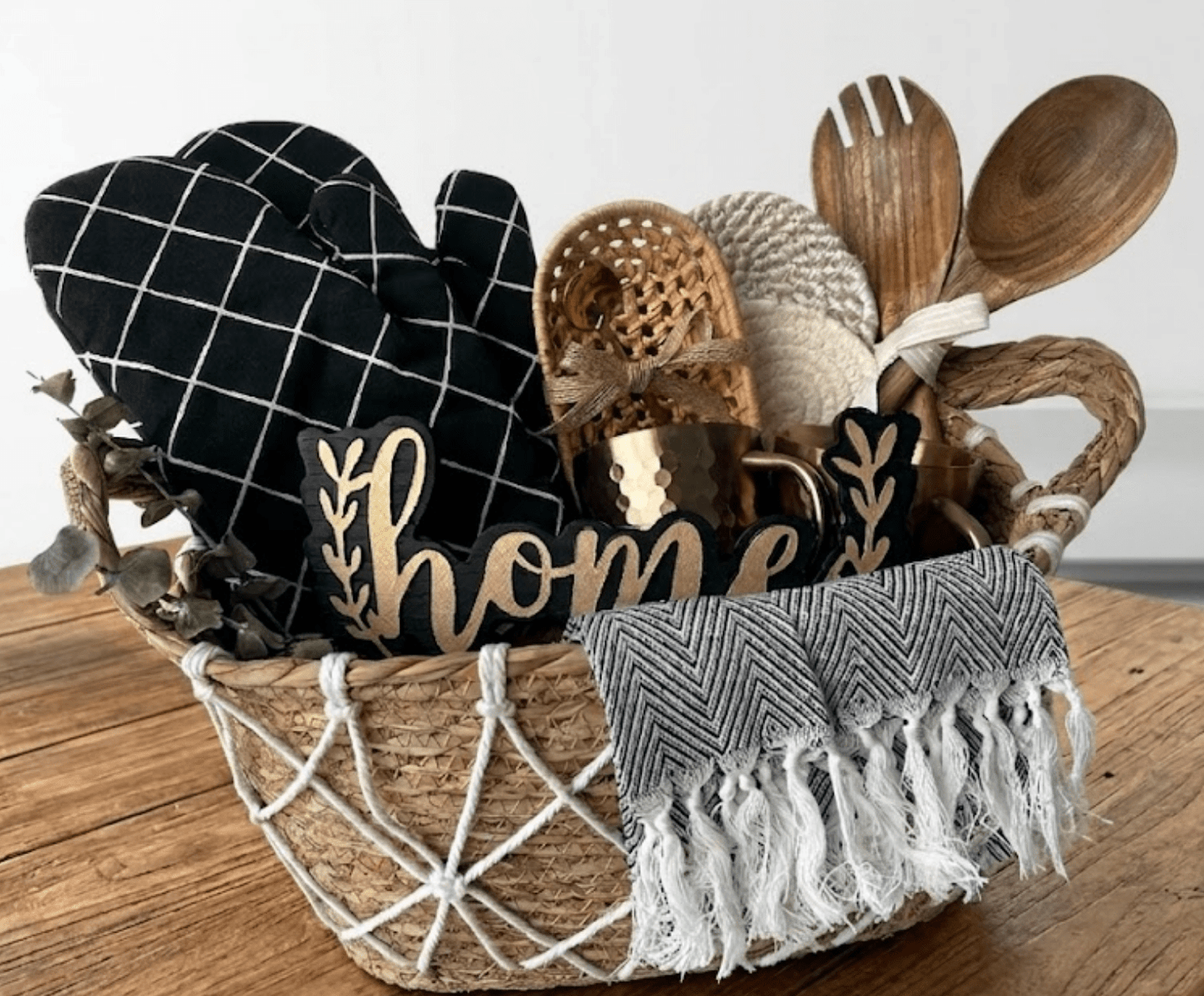 The "Gather & Bless" House Warming Gift Basket - Basketful Gifts