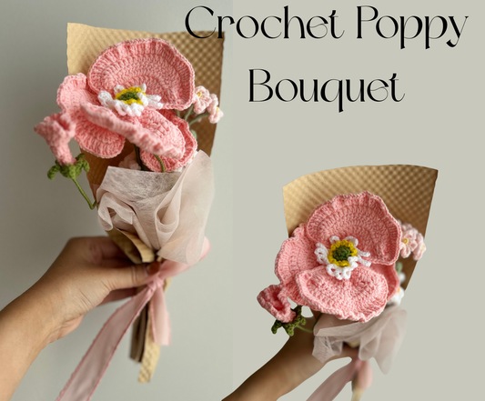 Birthday Gift for Her- Sage Green Cozy Blanket & Everlasting Crochet Bloom Basketful Gifts