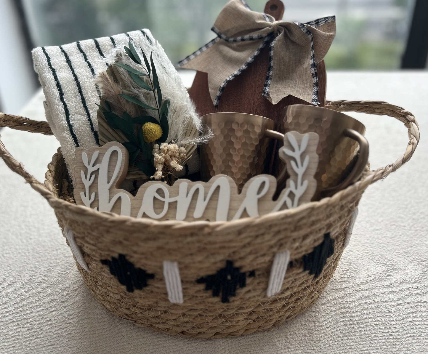 The "Home Sweet Home" Housewarming Gift Basket for Couples Basketful Gifts