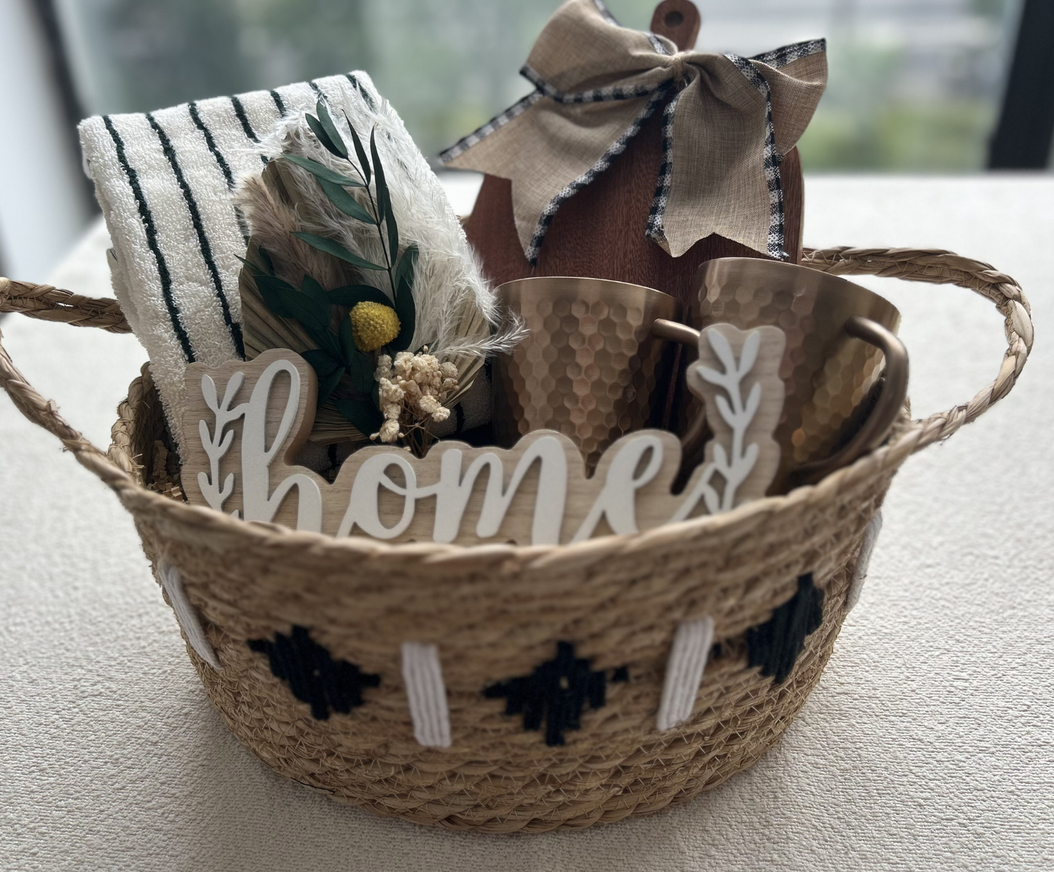 The "Home Sweet Home" Housewarming Gift Basket for Couples Basketful Gifts