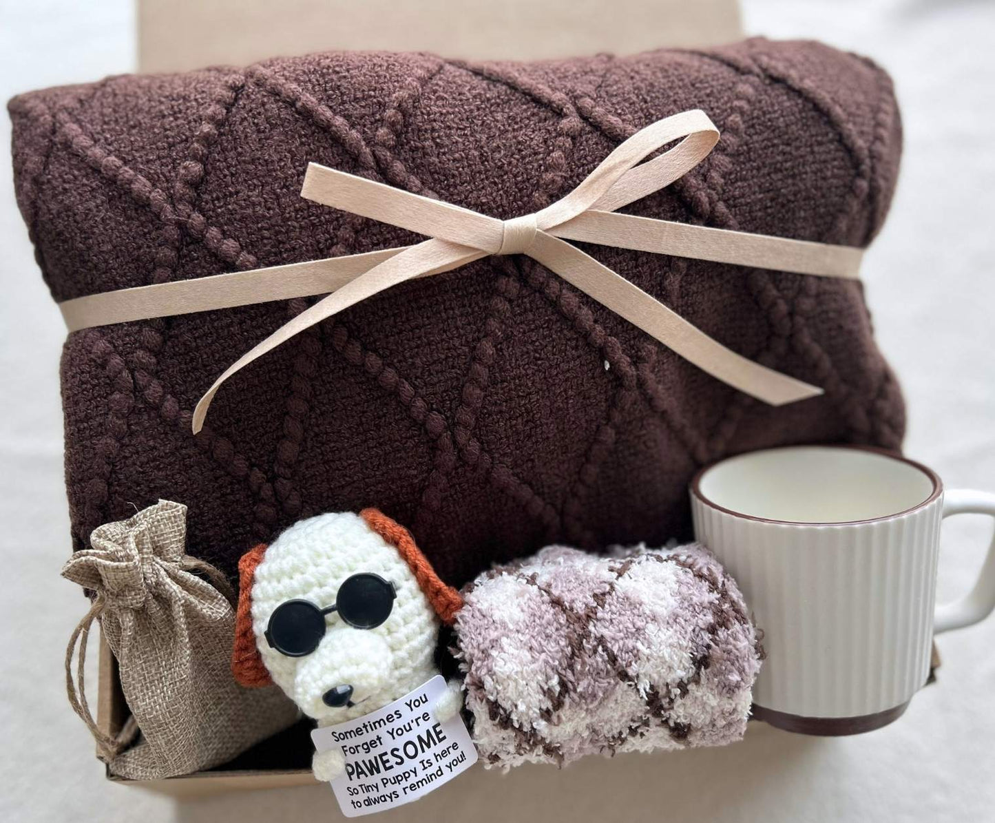 Funny Get Well Gift for Him – "Positive Jesus" Faith & Comfort Care Package Basketful Gifts