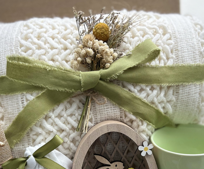 Easter Morning | Olive Green Easter Gift Basket & Home Decor Care Package