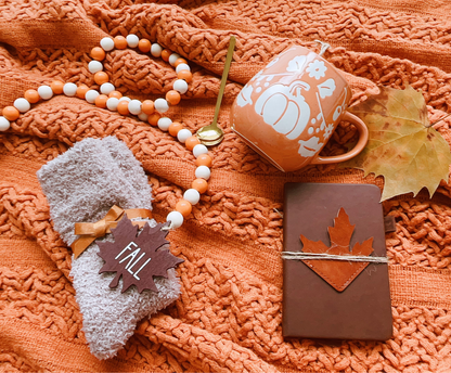 Thinking of You Fall Self Care Package with Cozy Blanket for Best Friend & Family Basketful Gifts