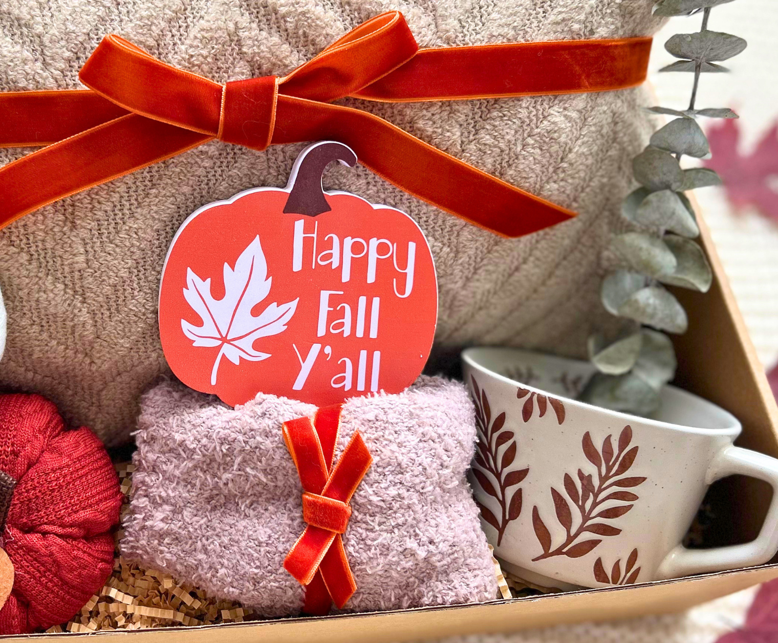 Wrapped in Warmth Cozy Fall Gift Basket for Women Basketful Gifts