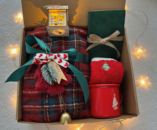 Christmas Gift Baskets with Mug Xmas Wrap