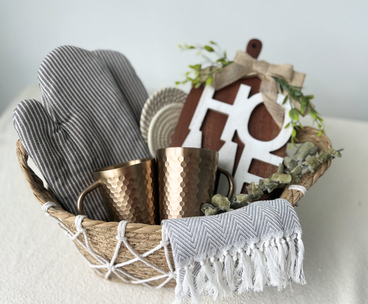 The "Cozy New Home" Housewarming Gift Hamper Basketful Gifts