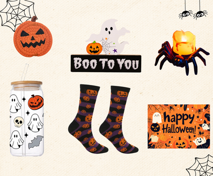 Halloween Gift Basket for Friends and Family Evil Pumpkin