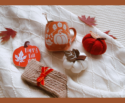 Happy Fall Y'all Cozy Care Package for Her – Blanket, Pumpkin Mug & Warm Socks Gift Basket Basketful Gifts