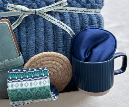 Care Package for Men | Deluxe Comfort & Relaxation Gift Box Basketful Gifts