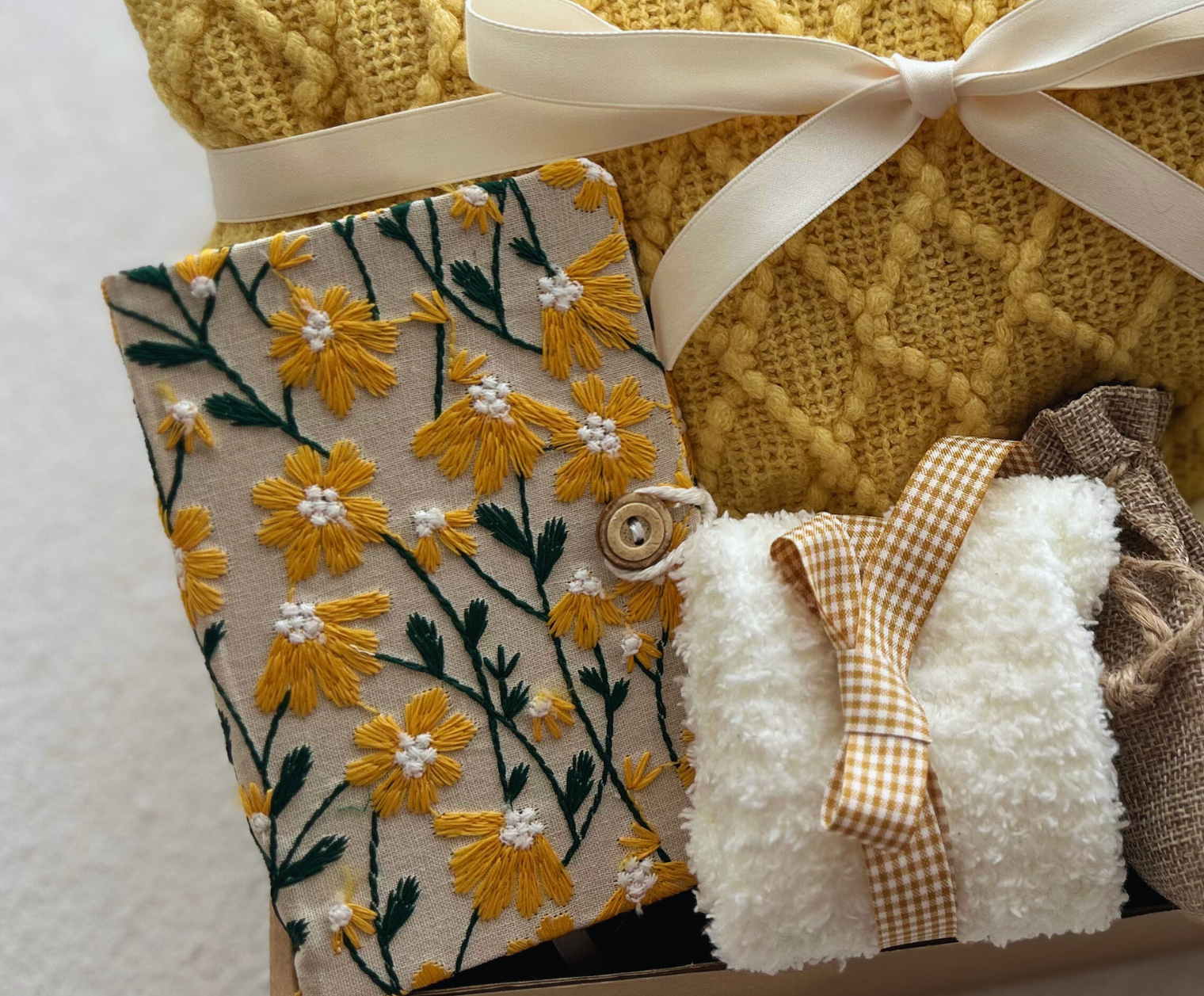 Hug in a Box Thinking of You Gift -Personalized Stress Relief & Self-Care Set Basketful Gifts