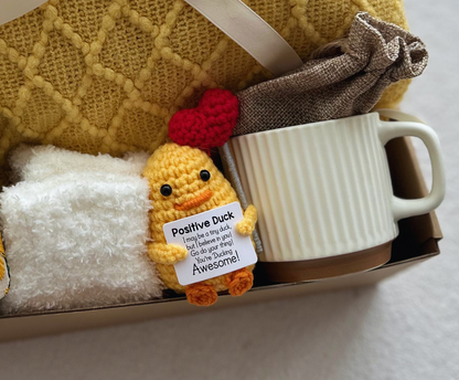Hug in a Box Thinking of You Gift -Personalized Stress Relief & Self-Care Set Basketful Gifts