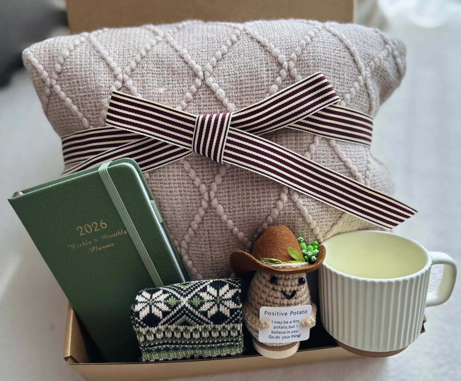 2026 New Chapter Gift Basket — A Curated New Year Ritual for His Intentional Focus and Grounded Comfort Basketful Gifts