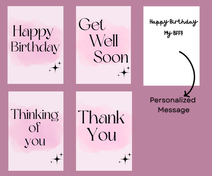 Pink Birthday Baskets with Cozy Blanket & Crochet Bouquet  (Roses) Basketful Gifts