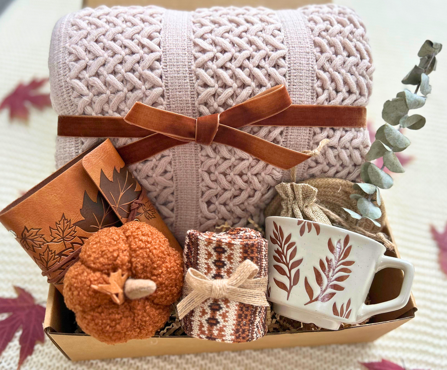 Fall Feels Care Package for Women – Cozy Gift Basket for Best Friends Basketful Gifts