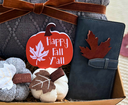 Fall Cozy Care Package for Her – Plum Blanket, Pumpkin Mug & Warm Socks Gift Basket (Copy) Basketful Gifts