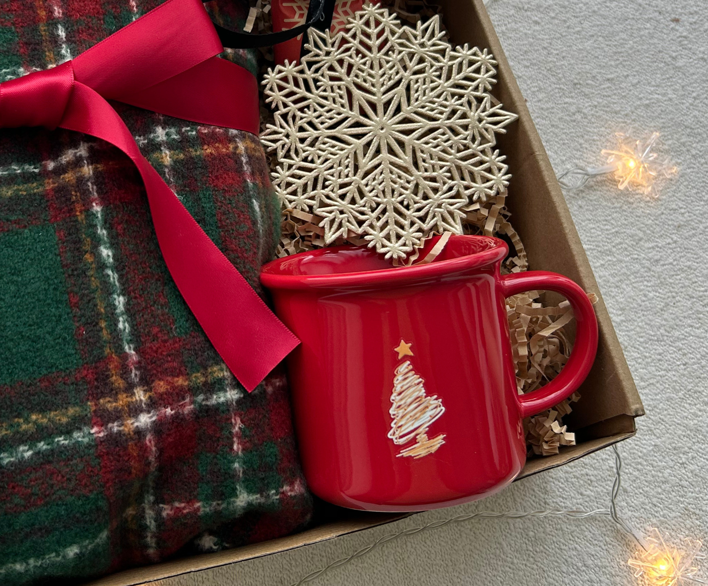 Christmas Gift Baskets for Friends & Family with Cozy Wrap Xmas Mug