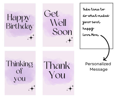 "A Moment for You" Lavender Care Package: Cozy Scarf, Wellness Journal & Everlasting Crochet Flowers Basketful Gifts