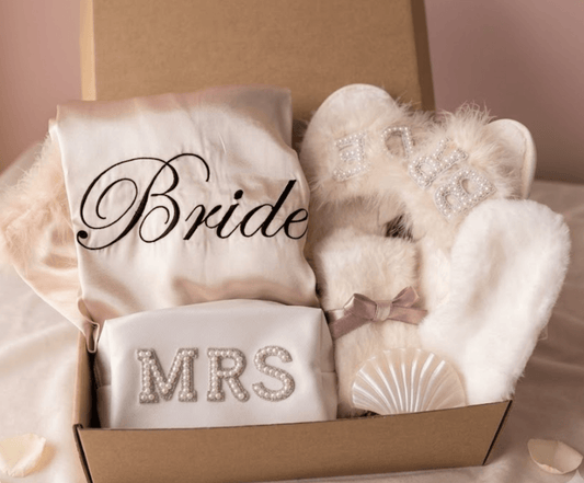 Bridal Shower Gift with Robe | Elegant Bride Box Set - Basketful Gifts