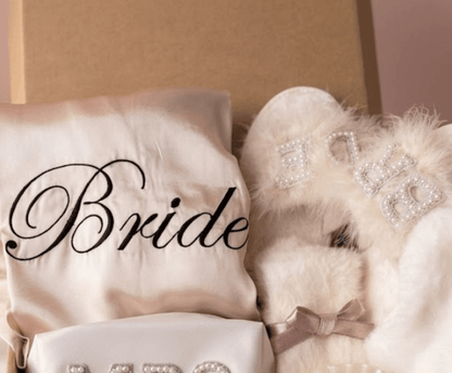 Bridal Shower Gift with Robe | Elegant Bride Box Set - Basketful Gifts