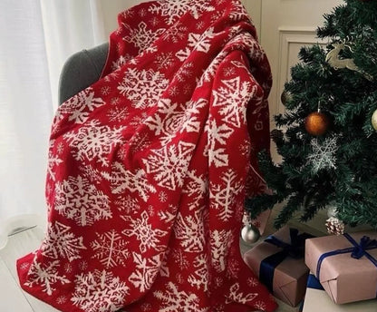Christmas Gift Basket for Women with Chritmas Snowflake Blanket - Basketful Gifts