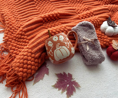Cozy Self Care Package Pumpkin Theme Fall/Winter Gift Package - Basketful Gifts
