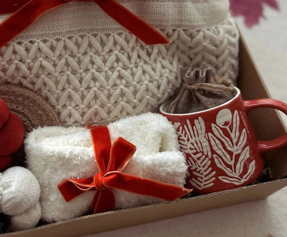 Cozy Winter Self Care Gift Basket Thanksgiving Gift for Women - Basketful Gifts