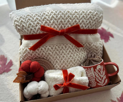 Cozy Winter Self Care Gift Basket Thanksgiving Gift for Women - Basketful Gifts