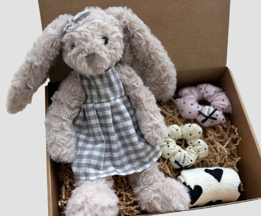 Get Well Soon Gift Basket For Children with Plush Animal, 3D Pop-Up Card, and Cozy Accessories - Basketful Gifts