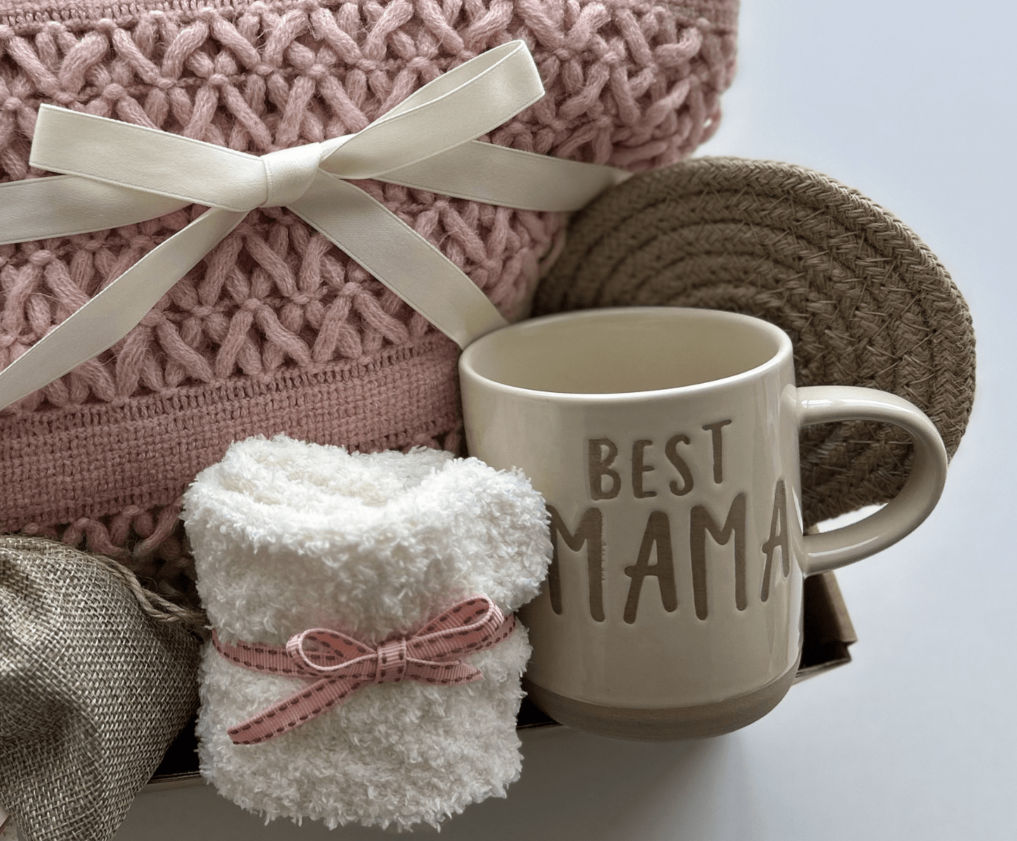 Gift Basket for Best Mama- Cozy Home Relaxation Box for Mom Birthday & New Mother Gift - Basketful Gifts