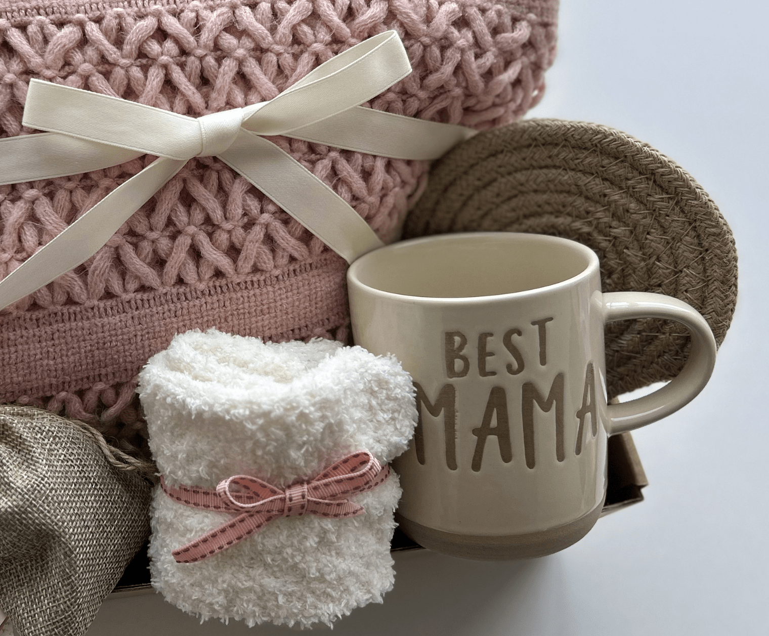 Gift Basket for Best Mama- Cozy Home Relaxation Box for Mom Birthday & New Mother Gift - Basketful Gifts