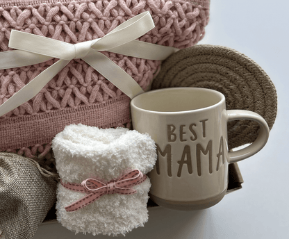 Gift Basket for Best Mama- Cozy Home Relaxation Box for Mom Birthday & New Mother Gift - Basketful Gifts