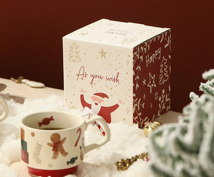 Gluten Free Christmas Gift Baskets - Cozy Blanket & Gingerbread Mug - Basketful Gifts