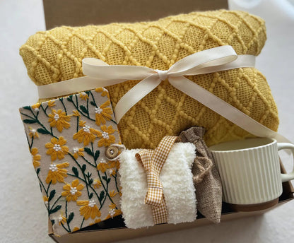 Hug in a Box Thinking of You Gift -Personalized Stress Relief & Self-Care Set - Basketful Gifts