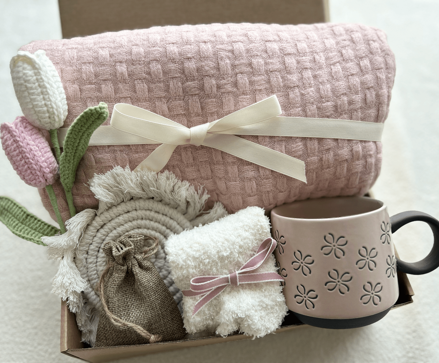 Luxury Spring Gift Basket - Cozy Home & Garden Themed Care Package - Basketful Gifts