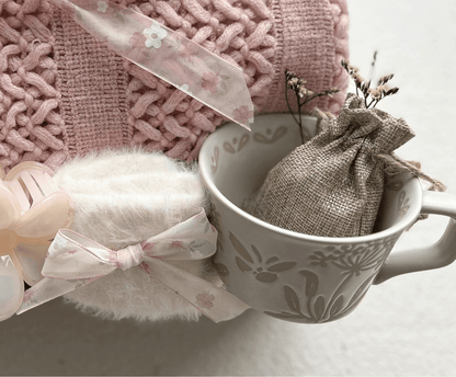 Petal & Plush | Luxury Spring Pink Gift Basket & Botanical Self-Care Kit - Basketful Gifts