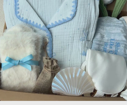 Blue Get Well Gift Hamper – Pajamas & Self-Care Set