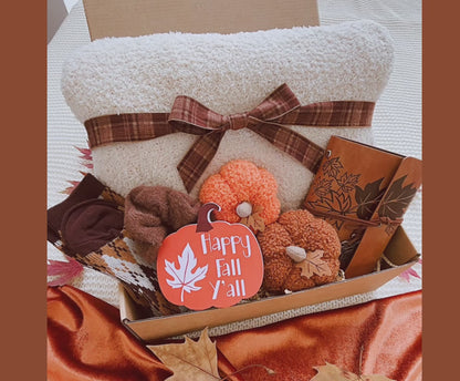 Cozy Up & Unwind Hygge Fall Self Care Gift Basket for Her