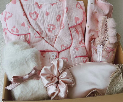Pink Care Package – Pajamas & Self-Care Essentials