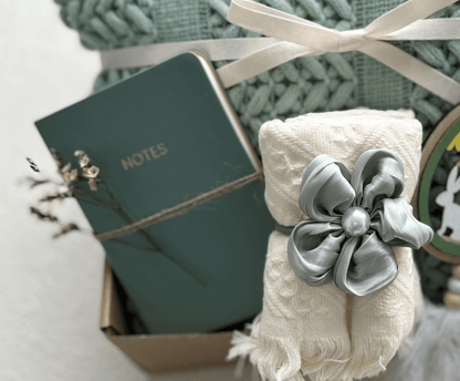 Sage & Serenity | Earthy Sage Green Gift Basket & Botanical Home Care Package - Basketful Gifts