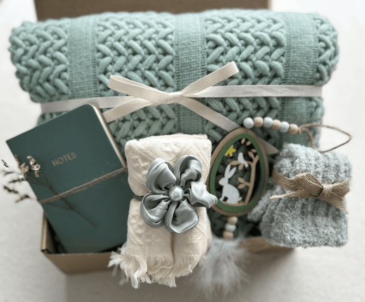 Sage & Serenity | Earthy Sage Green Gift Basket & Botanical Home Care Package - Basketful Gifts