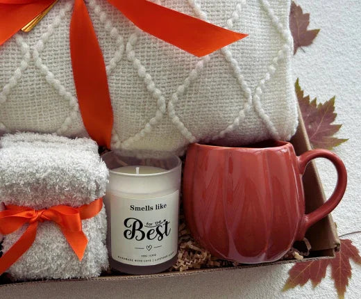 Pumpkin Theme Fall Gift Basket Self Care Package Birthday Gift Basket for Women