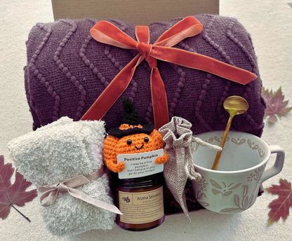 Fall Theme Sympathy Gift Baskets for Her/Him Comfort Gift