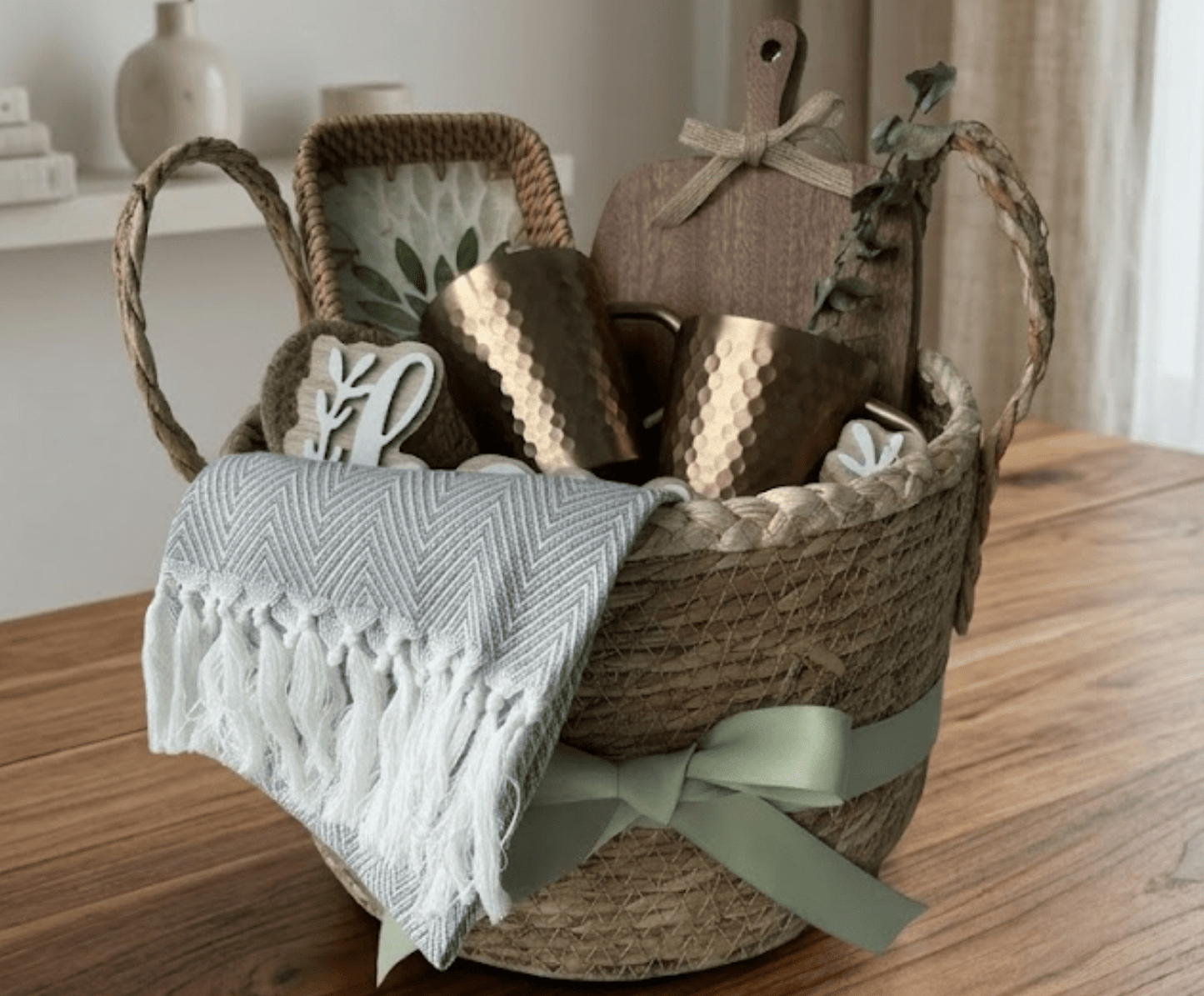 The "Artisan Gather" Unique Housewarming Gift Basket - Basketful Gifts